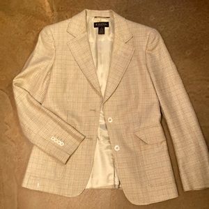 beautiful vintage Brooks Brothers pastel houndstooth blazer